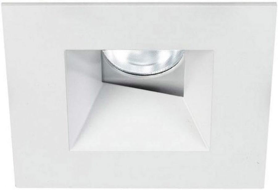 WAC Lighting HR3LEDT518PS840WT Tesla Pro 3.5" LED Square 0-30 Degree Adjustable Trim with Light Engine 4000K Narrow Beam, White