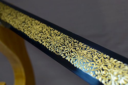 Dragon and Phoenix Sword(High Carbon Steel Etch Pattern,Alloy Handle) Chinese Sword - Thumbnail 3