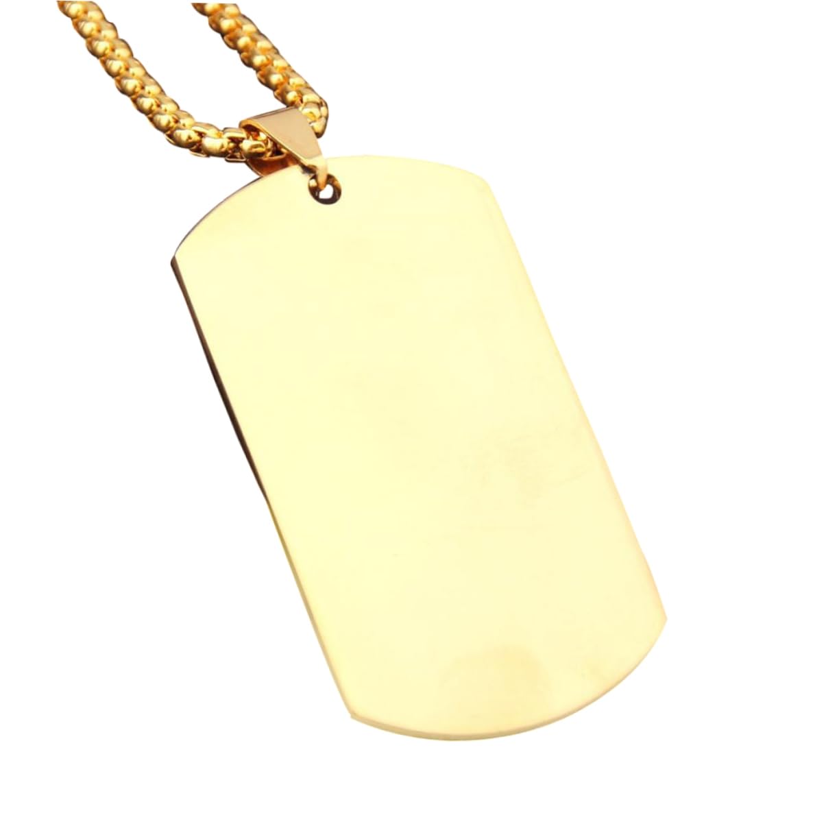 Cvd Lab Grown Diamonds Custom Military Tag Dog Tag Pendant, 10k