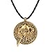 Produktbild Wikinger Anhänger Halskette, Odins Huginn und Muninn Crow Valhalla Runic Mens Wicca Amulett Schmuck,Gold