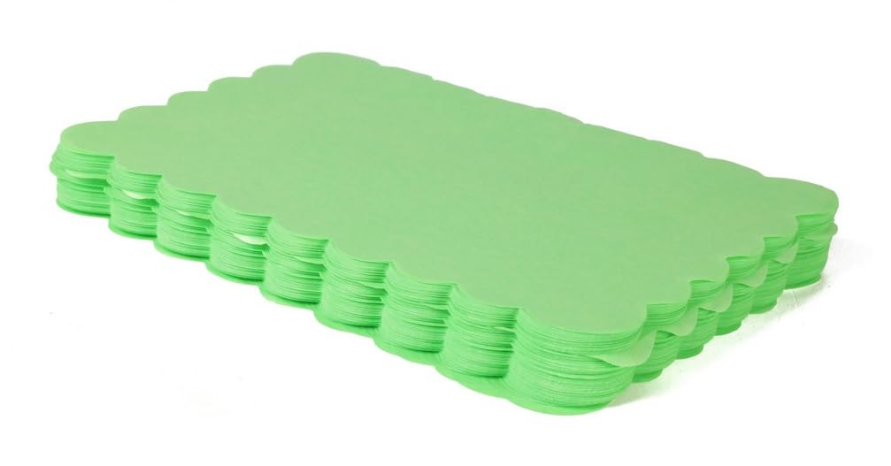 Carta Vegetale Verde Salva Carne Frastagliata 500 Pezzi Misura 20 x 30 CM