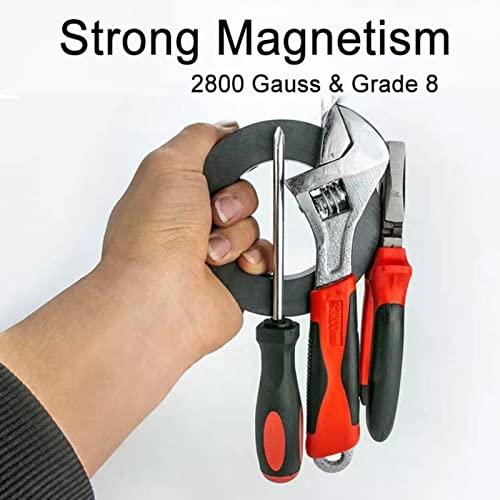 Large Ceramic Ring Magnet,Industrial Grade 8 Ferrite Magnets With Hole For Science Experiment-Od100Mmxid60Mmx15Mm #TOP3
