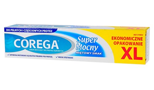 COREGA_Super mocny krem mocuj¹cy do protez zêbowych Delikatnie Miêtowy 70g