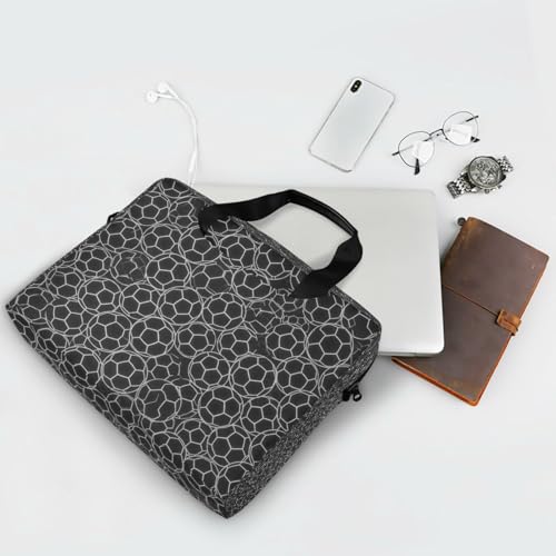 Bolso para portátil senya con patrón de fútbol miniatura 7