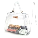 VUIASK Clear Bag Stadium Approved Crossbody Bags For Women Trendy Shoulder Bag Fashion Handbags Stadium Approved Events Festivals