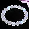 Guoxin 100Pcs Matte Moonstone Glass Beads - Iridescent Mermaid Aurora Beads For DIY Bracelet & Jewelry Making, 6mm & 8mm