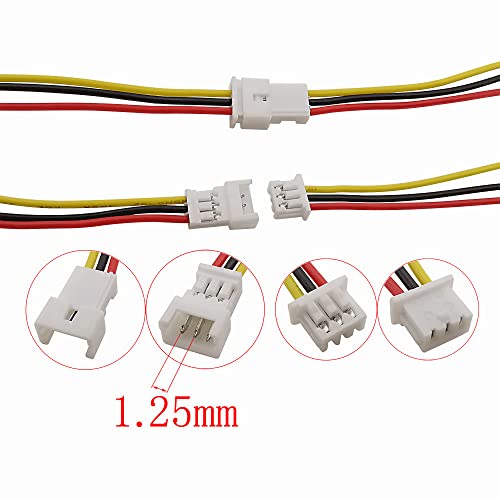 Micro JST 1.25 Cable Conectores 3 Pin 40 pcs Kit miniatura 2