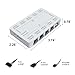 Vetroo ARGB & PWM Case Fan Hub with Remote, SATA Power 10-Port 4-Pin PWM Fan Speed and 10-Port 3-Pin ARGB Lighting Controller (White)