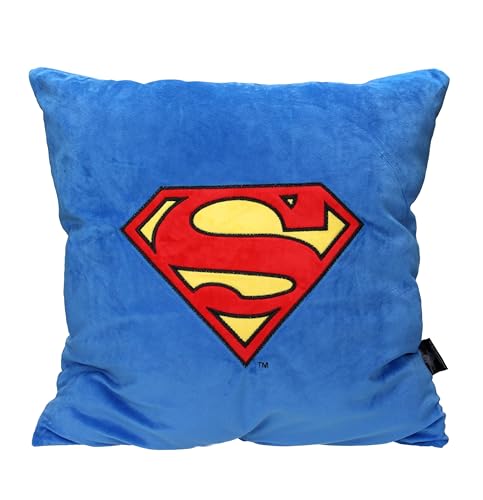 SD Toys - Cojin Cuadrado 45x45cm envasado vacio Superman simbolo Universo DC