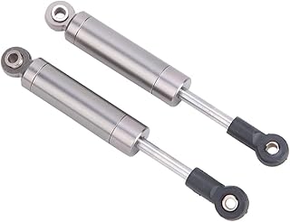 ZLXHDL Amortiguadores RC, 2 Piezas de aleación de Aluminio de 82 mm Amortiguador RC Amortiguador Trasero para Coche 1:14 RC (Color Titanio (BE6094T))