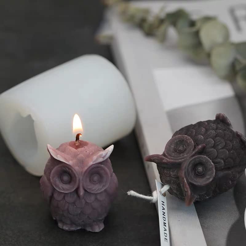 Moule Silicone Chandelier Hibou Squelette – Bougeoir Tête De Mort Résine Époxy, Décoration Gothique Halloween