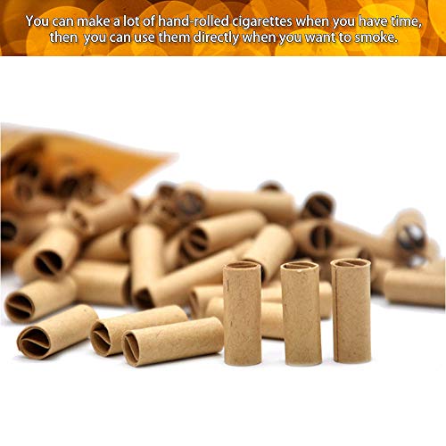 Golrisen 120 stuks pre-roll tips voorgerolde filtertips rolling papier handrol sigarettenpapier natuurlijk onherfined… - Image 8