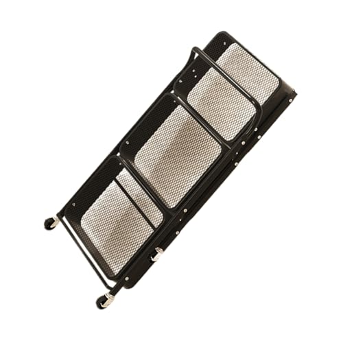 YUPEIUKLI   Carrito Plegable para Viajes con asa, Estante de Almacenamiento de Acero al Carbono, Estante de Almacenamiento móvil para Compras y Viajes
