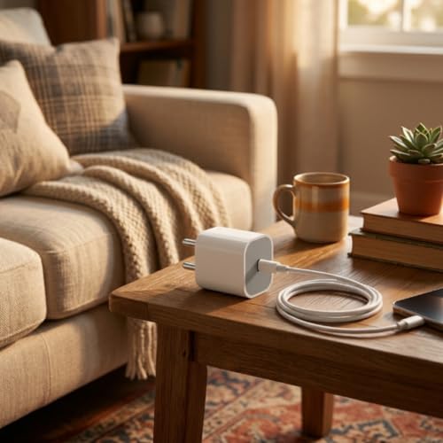 Image of Scalebee 20W USB-C Fast PD Wall Charger Adapter (for iPhone, iPad, Airpods) | PD Wall Charger Adapter, Compatible with iPhone 14 /13 /12 /11 Pro Max /Mini, iPad, AirPods, Compact & Safe, Smart Power Delivery