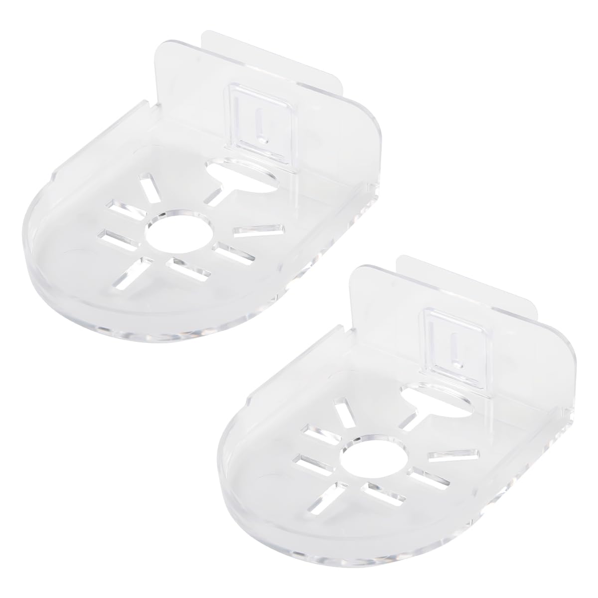 Lotsdonxia 2 Pcs Wall Mount Camera Bracket – No Drilling Waterproof Durable Universal Adhesive Security Camera Mount for Home Surveillance