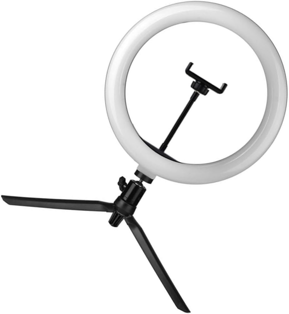 CHILDWEET 1set USB Integrated Tripod Stand Phone Holder for Makeup and Photography Black Includes for Easy Use