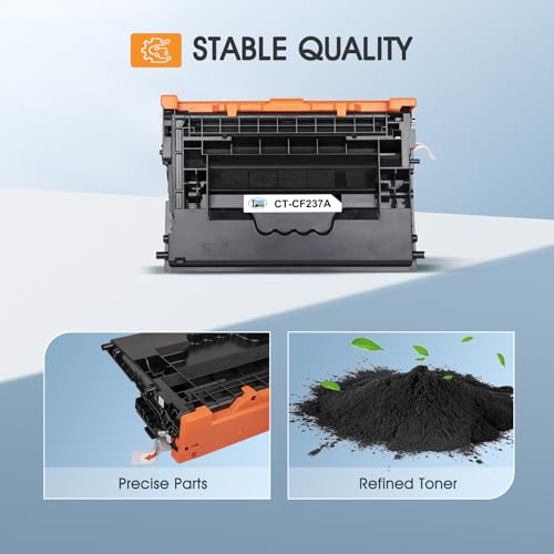 Image of CF237A 37A Black Toner Cartridge 2-Pack CF237A 37X CF237X M607 M608 M609 | Compatible for HP 37A CF237A LaserJet Enterprise M607n M607dn M608n M608dn M608dh M608x M631 M632 M633 Series Printer Ink