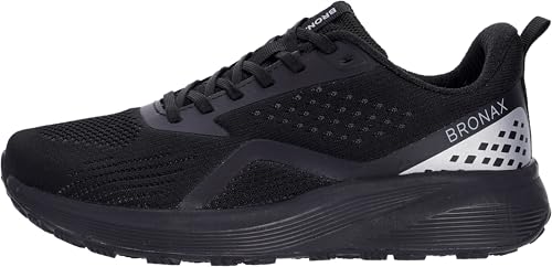 Image of BRONAX Men's Wide Toe Box Supportive Road Running Shoes S71 | Roomy Toe Space Sneakers, Breathable Mesh Upper, Rubber Sole, EVA Midsole for Daily Walks, Training and Outdoor Sports