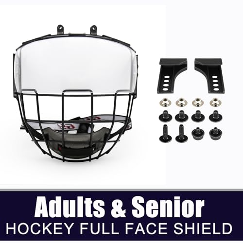 GY PC530 Hockey Helmet Cage & Face Shield Protector Combo (Clear) - Thumbnail 4