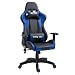 Produktbild CARO-Möbel Gaming Drehstuhl in schwarz/blau Bürostuhl Racer Chefsessel Schreibtischstuhl, höhenverstellbar, Wippmechanik