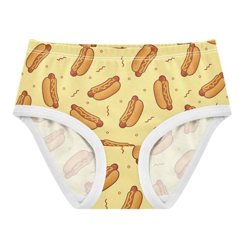 Girls' Underwear Hot Dog Cotton Stretch Comfort Toddler Panties