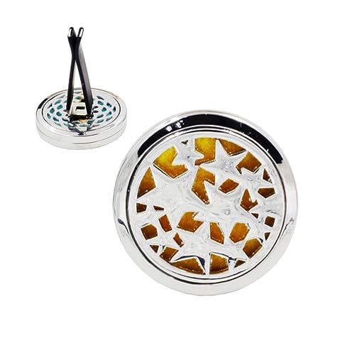 SOLUSTRE Parfüm-Clip stainless steel inoxlm kfz zubehör klimagerät fürs auto eterischen öle Parfüm Diffusor Auto Parfüm Clip Wagen...
