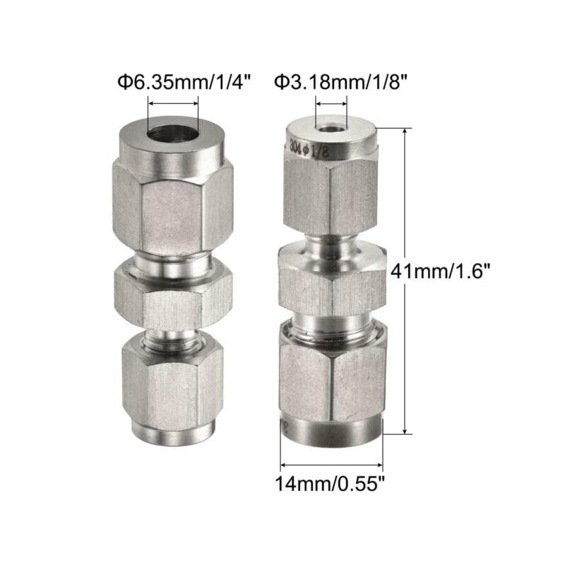 Tool parts Compression Tube Fitting 1/8