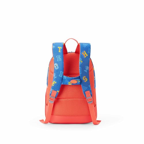 Image of American Tourister Wiggle | 26 Ltrs | 2 Compartments | Bottle Pocket | Ergonomic Padded Back Panel & Shoulder Straps | Kids Backpack | 1 Year International Warranty | Champ Coral Blue