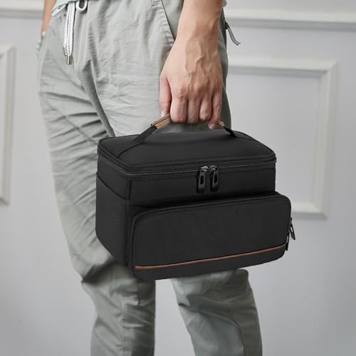 CURMIO Tragetasche für Haarschneider, Haarscherer Tasche Kompatibel mit Andis, Hatteker, Oster Haarschneider und Anderes Friseur Zubehör, Schwarz