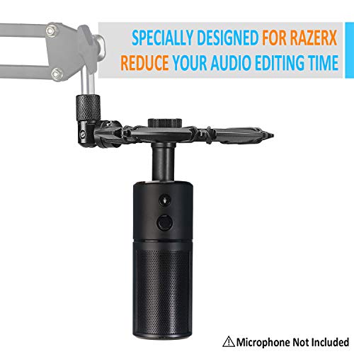 Razer Seiren X Shock Mount - Mikrofon mit reduzierte Vibration und verbesserte Aufnahme Qualität für YOUSHARES - Profess