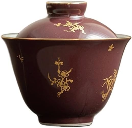 Handmade Ceramic Tea Making Bowl With A Lid Single Cup