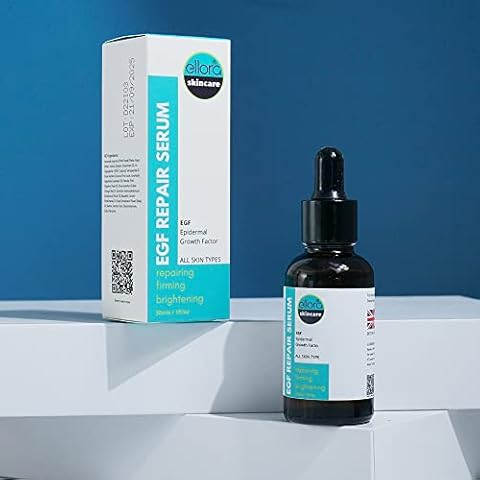 EGF REPAIR SERUM for face, 30ml, with EGF, Peptides, Glycerin, Increases Skin Moisture, Boosts Skin Renewal Process and Collagen Production, for HEALTHIER looking skin Cover