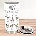 84WONDER Boss' Pain In The Asses Personalized Tumbler Cup, Funny Boss' Pain In The Asses Tumbler, Gift for Bosses Appreciation Day, Funny Gag Gifts For Coworker Teammates