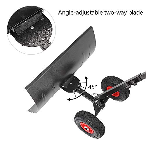 Tuffiom SNOWPUSHER Snow Pusher Shovel For Driveway With Wheels thumb #1