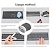 Tyenaza Linear Shower Drain Cover, 2 Rolls Disposable Shower Drain Mesh Sticker PVC Hair Catcher with Removal Tool for DIY Floor Drain