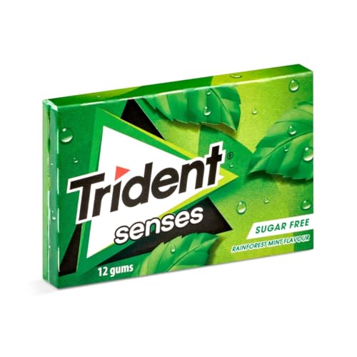 TRIDENT Senses chicle láminas sabor hierbabuena paquete 23 gr