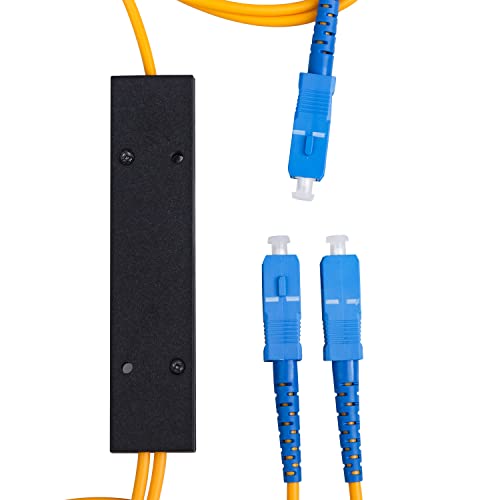 Divisor óptico monomodo SC/UPC 1x2 para solucionar cortes en la distribución de señal de red 3