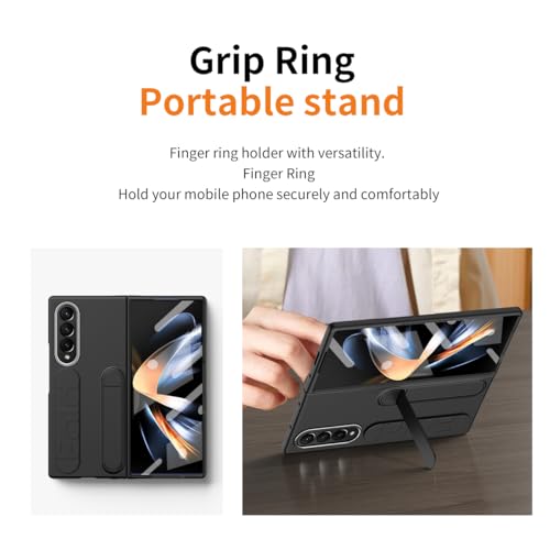 Protection écran Z Fold 4 intégrée contre rayures avec coque fine