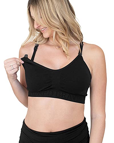 Kindred Bravely Sublime Hands Free Sports Pumping Bra | Patented All-In-One Pumping & Nursing Sports Bra (Black, Medium) #TOP3