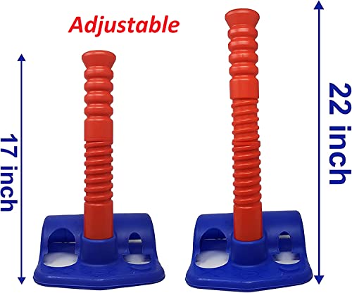 T-Ball Set / Tee Ball - Toddlers And Kids Batting Tee Game With 8 Balls. Develops And Improves Baseball, Softball, Wiffle Ball Skills - Sports Toy For Boys & Girls, Children Ages 3-12 #TOP2