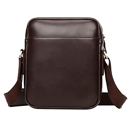 Leathario men's Shoulder Bag Synthetic Leather Crossbody bag for men Small Messenger tablet iPad 11 inch Casual Travel Daily