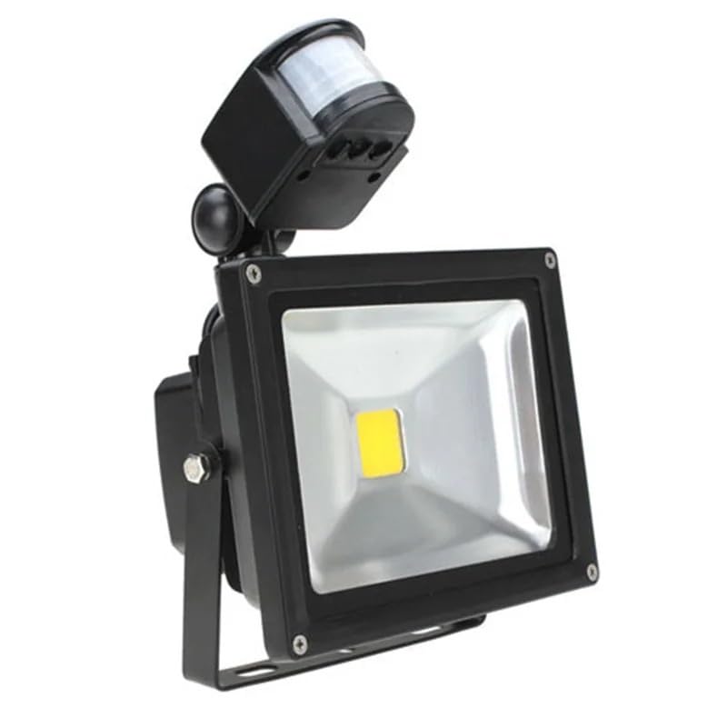 Foco Led Exterior, Luz de inundación LED, 10W 20W 30W 50W PIR Luz de inundación al Aire Libre LED Lámpara Impermeable IP65 con Sensor de Movimiento