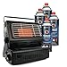 Eurocatch Calefactor de gas - Incl. 4 Bombonas de gas - Estufa - Calentador de patio - Calentador Portátil - Ajustable - Butane