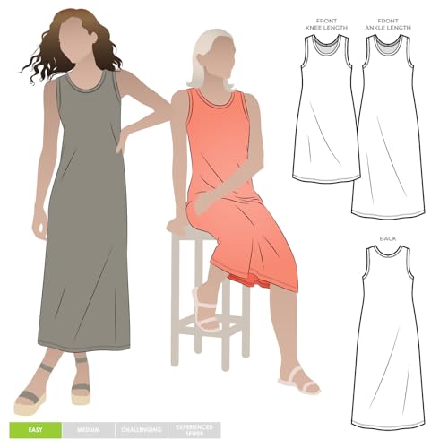 Style Arc Sewing Pattern - Kim Knit Dress - Sizes 4-16