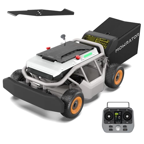 Mowrator S1 4WD 12Ah Remote Lawn Mower, 21" Cut, 0.75 Ac