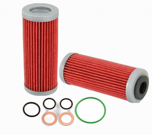 Image of Oil Change Kit - Euro - MC 250F, MC 350F, MC 450F, EX 450F, EX 350F, and EX 250F - Includes 2 Oil Filters, O-Ring and Sealing Washers, MHHF652-OILCHG-OILCHG-EUR-K
