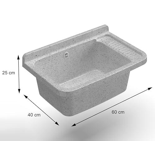 Bac de lavage extérieur Adventa pour nettoyer le jardin et le garage - 3