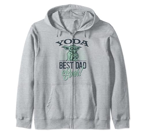 Sweat à capuche zippé Yoda Best Dad pour les dimanches en famille