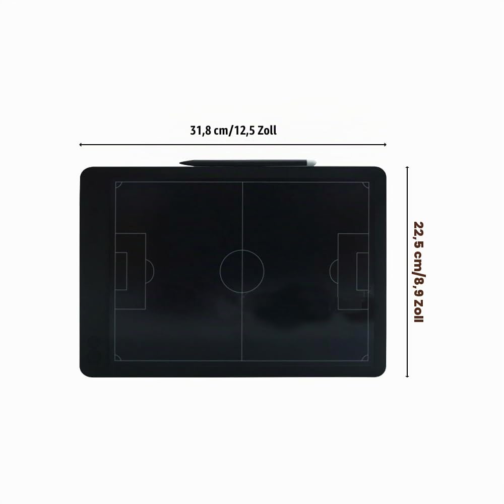 MiOYOOW Elektronisches Coach Board, Fußball-/Basketball Coaching Trainingsboard, Taktisches Coaching Board mit LCD Bildschirm für Taktische Anleitung