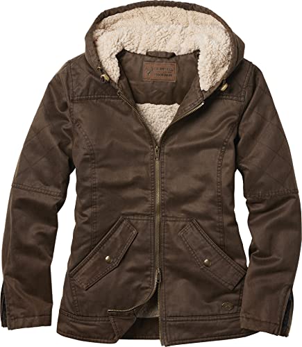 Legendary Whitetails Women's Standard Stockyards Open Range Berber Lined Hooded Jacket, Slate Black, Medium #TOP19